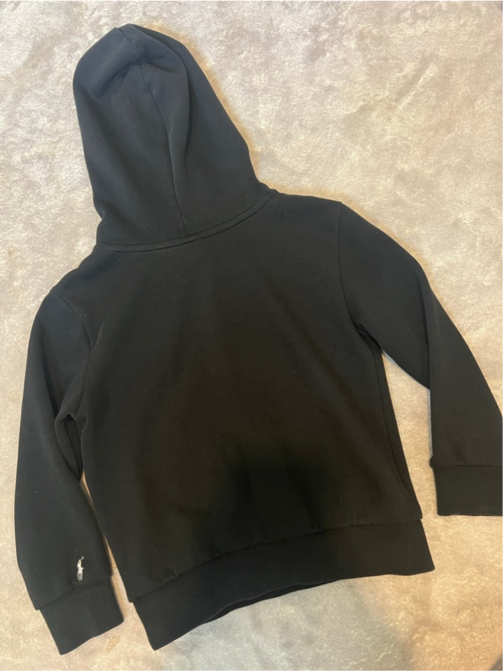 Boys Polo Ralph Lauren Hoodie 4T Black Red Fleece Lined - Picture 3 of 3